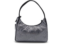 prada re-edition 2000 crystal mini bag black