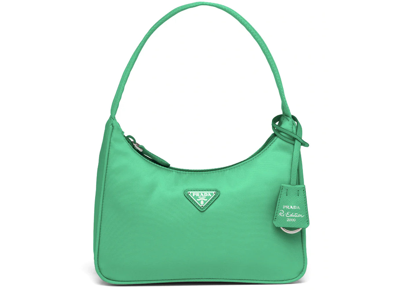 prada re-edition 2000 nylon bag mini mint green