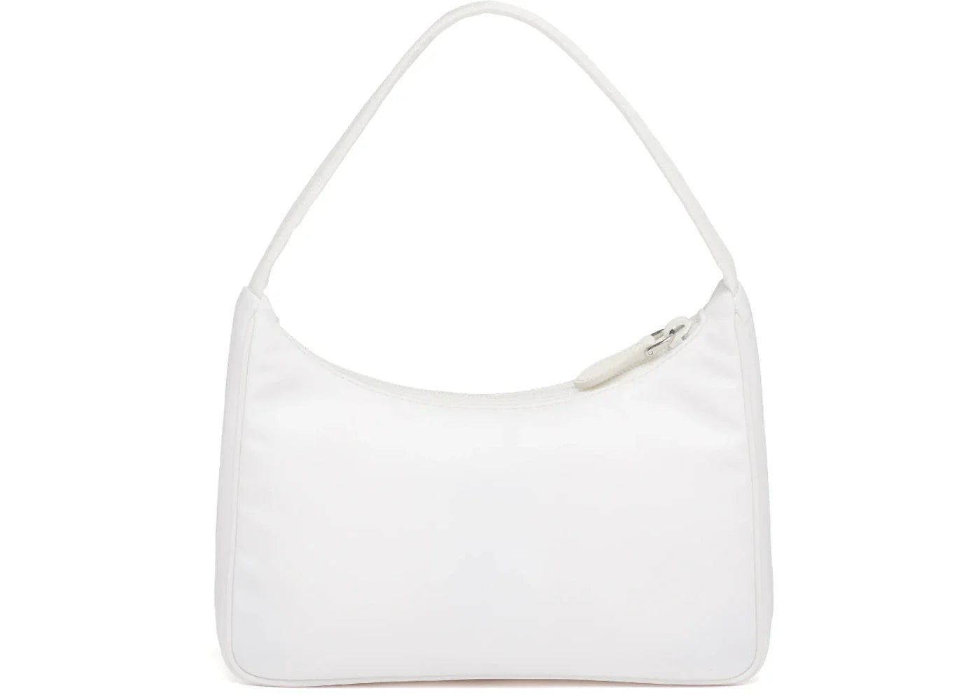 prada re-edition 2000 nylon mini bag white