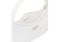 prada re-edition 2000 nylon mini bag white
