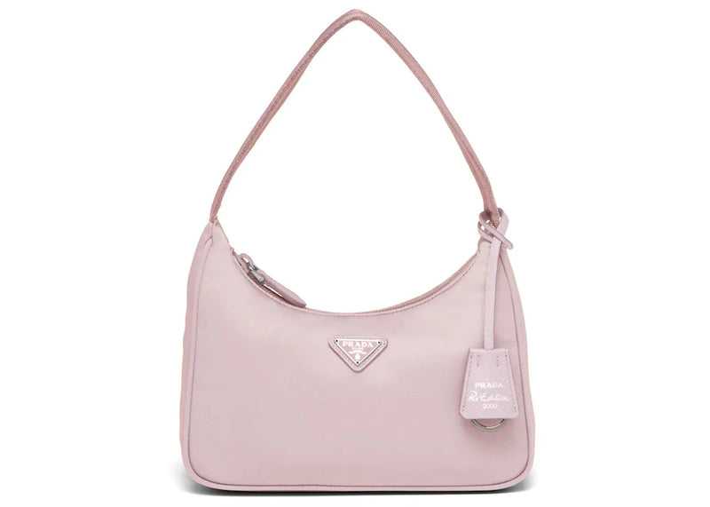 prada re-edition 2000 re-nylon mini bag alabaster pink