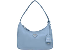 prada re-edition 2000 re-nylon mini bag celeste