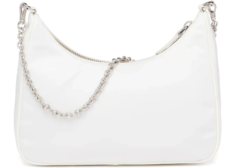 prada re-edition 2005 nylon bag white