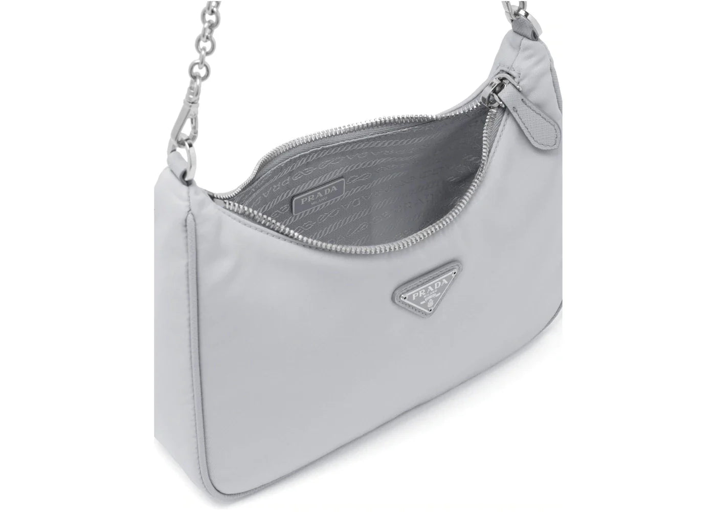 prada re-edition 2005 re-nylon bag cornflower blue