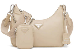 prada re-edition 2005 re-nylon bag desert beige