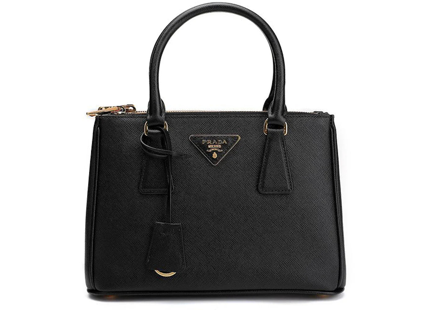 prada saffiano galleria bag small black