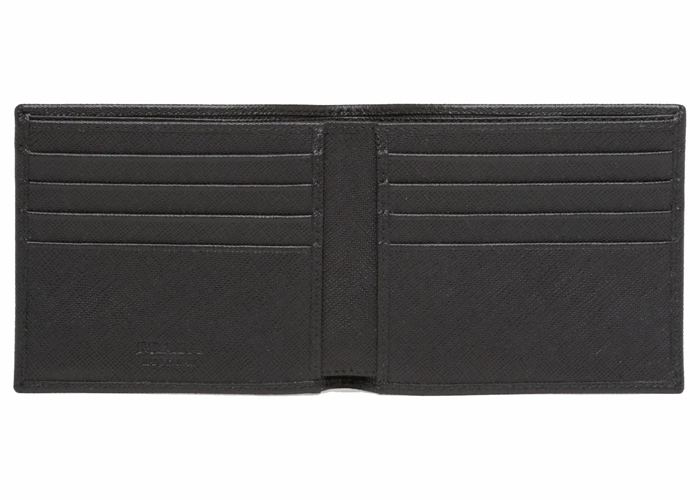 Prada Saffiano Leather Bi-Fold Wallet Black