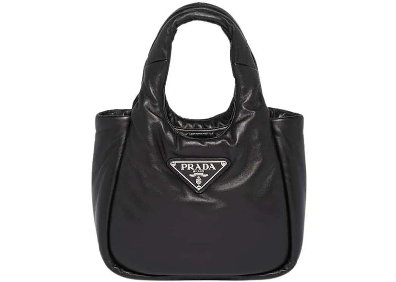 prada small padded soft nappa-leather bag black