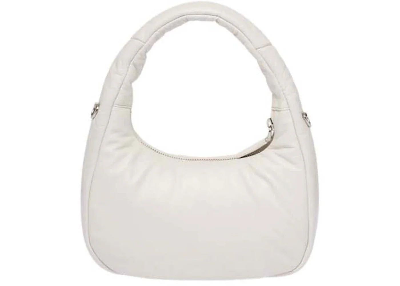 prada soft padded nappa-leather mini bag white