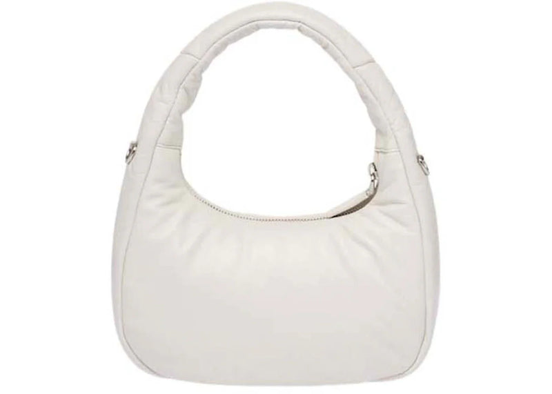 prada soft padded nappa-leather mini bag white
