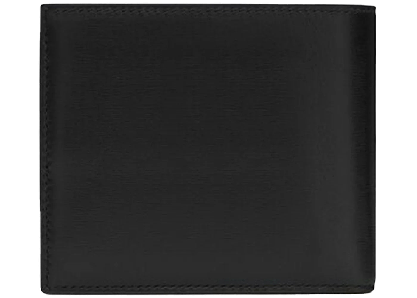Saint Laurent Cassandre East/West Wallet Silver Logo Black