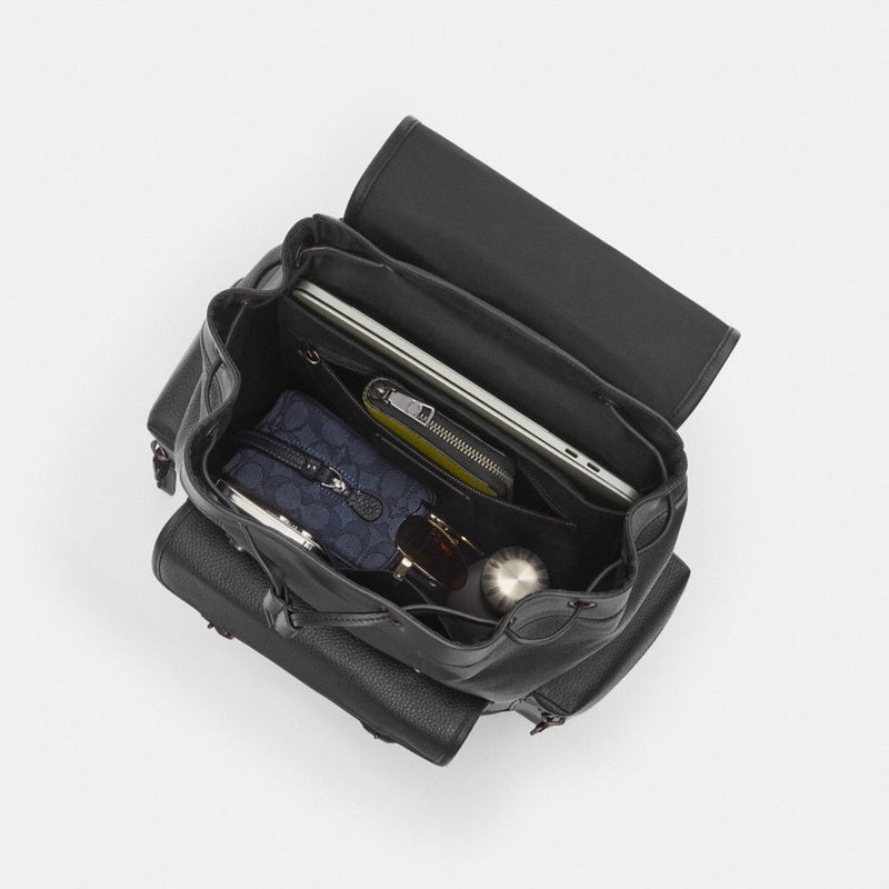 Coach Sprint Backpack Black Copper Finish Black Black