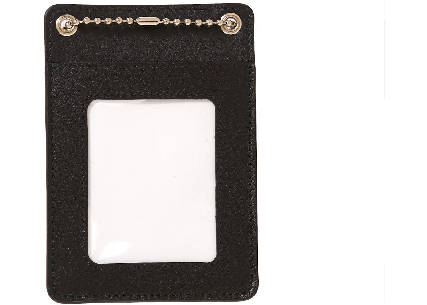 supreme leather id holder + wallet black