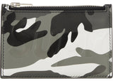 Supreme Leather Zip Card Holder Snow Camo