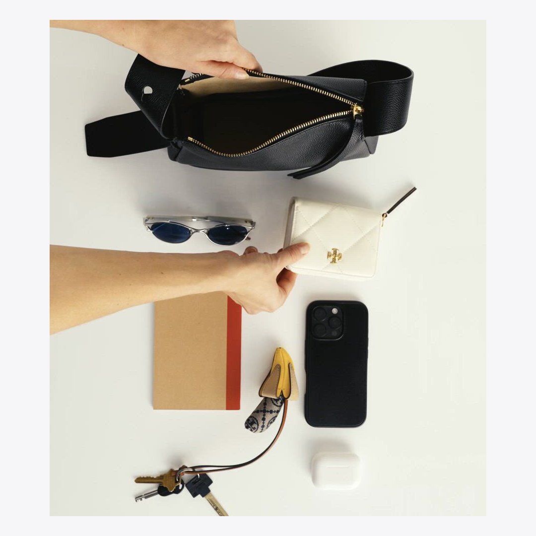 Tory Burch Small Romy Shoulder Bag Black