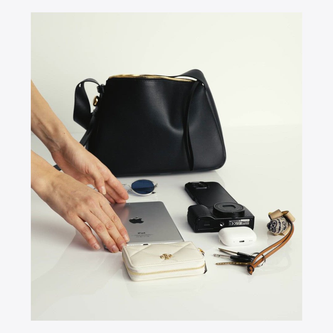 Tory Burch Romy Suede Shoulder Bag Caramel