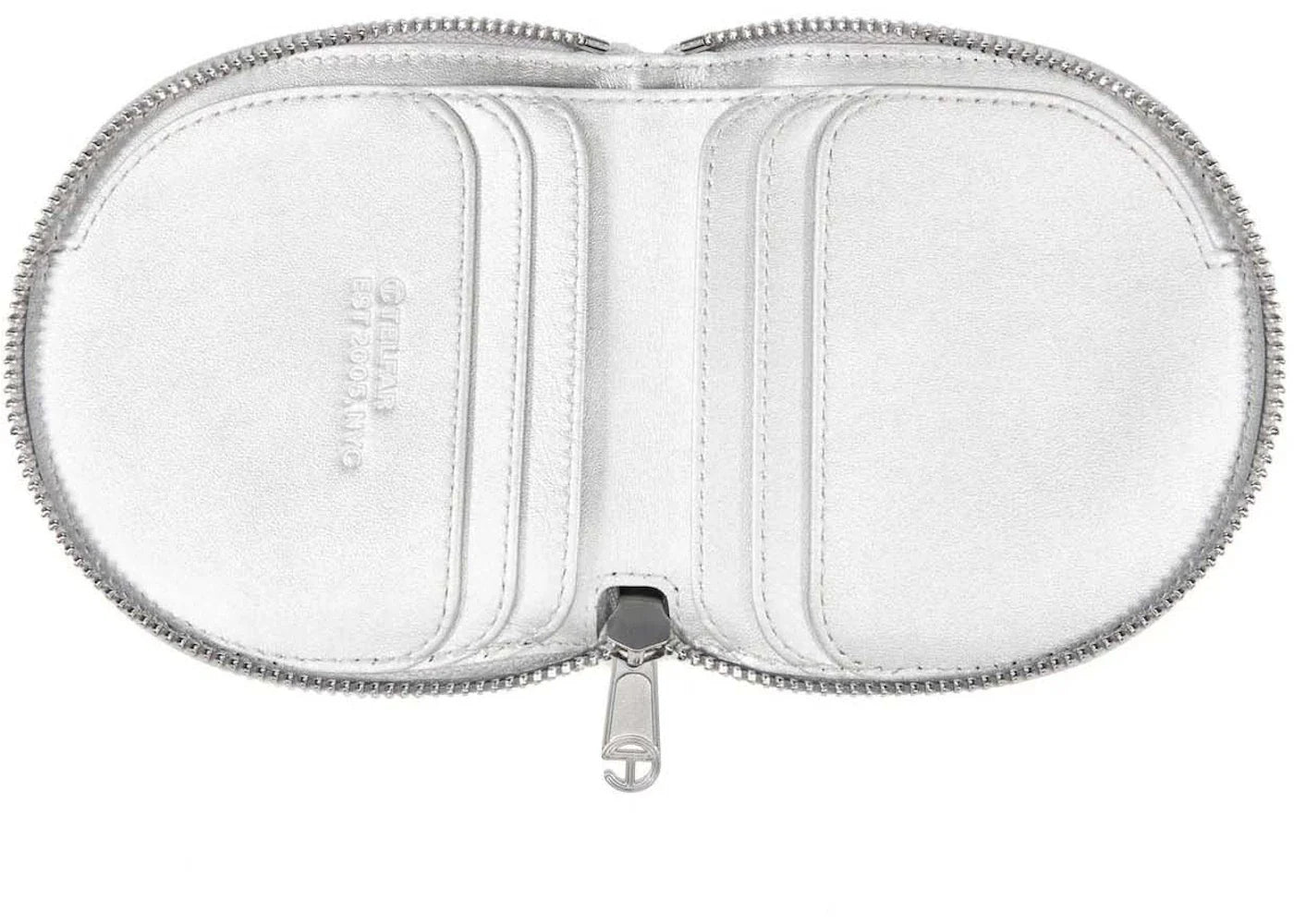 telfar wallet silver