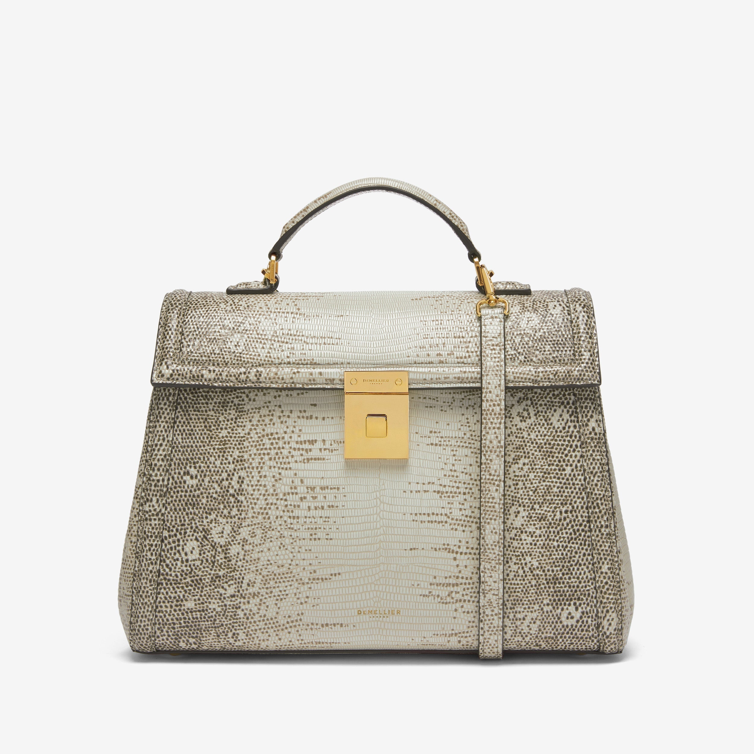 DeMellier The Midi Paris natural lizard-effect