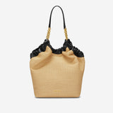 DeMellier The Miami warm raffia black smooth