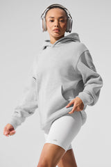Alo Yoga Renown Heavy Weight Hoodie - Athletic Heather Grey
