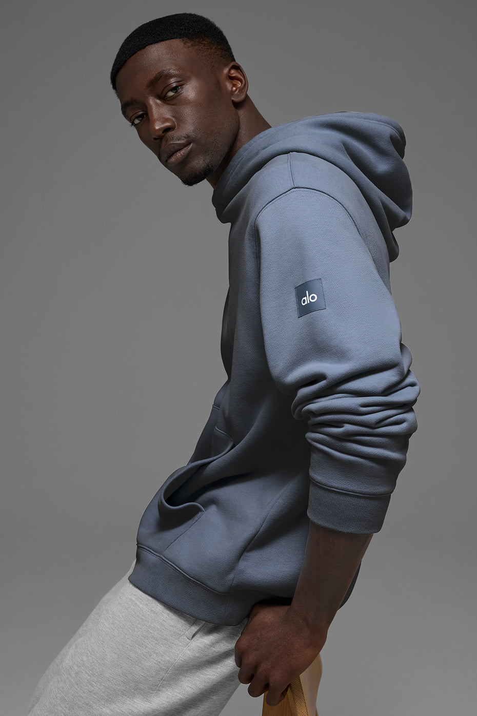 Alo Yoga Renown Heavy Weight Hoodie - Bluestone