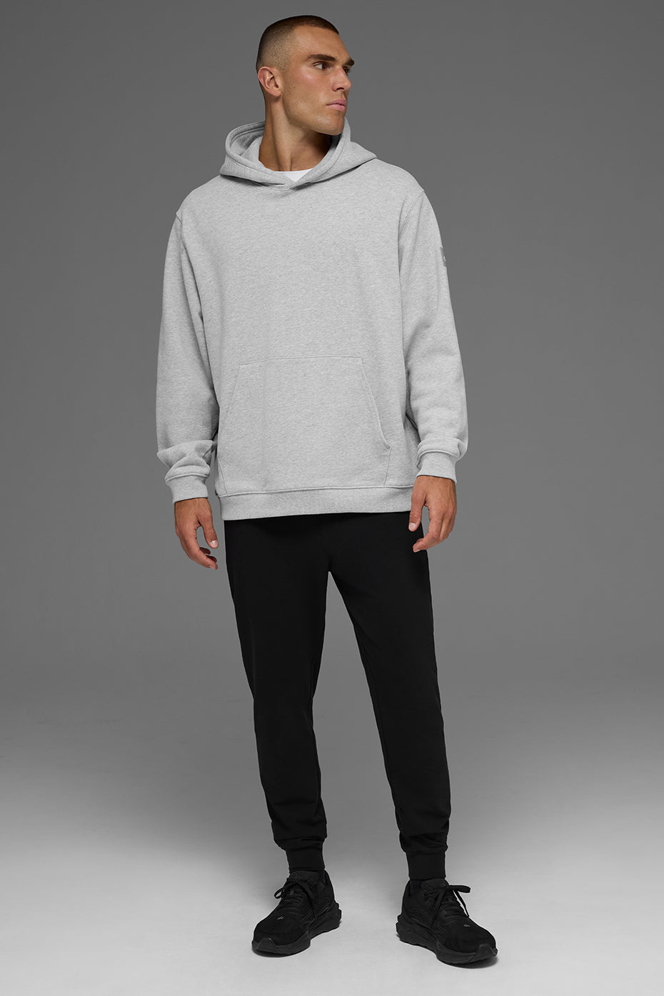 Alo Yoga Renown Heavy Weight Hoodie - Athletic Heather Grey
