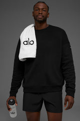Alo Yoga Renown Heavy Weight Crew Neck Pullover - Black