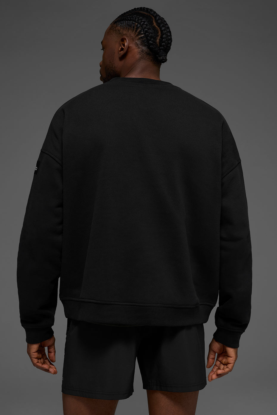 Alo Yoga Renown Heavy Weight Crew Neck Pullover - Black
