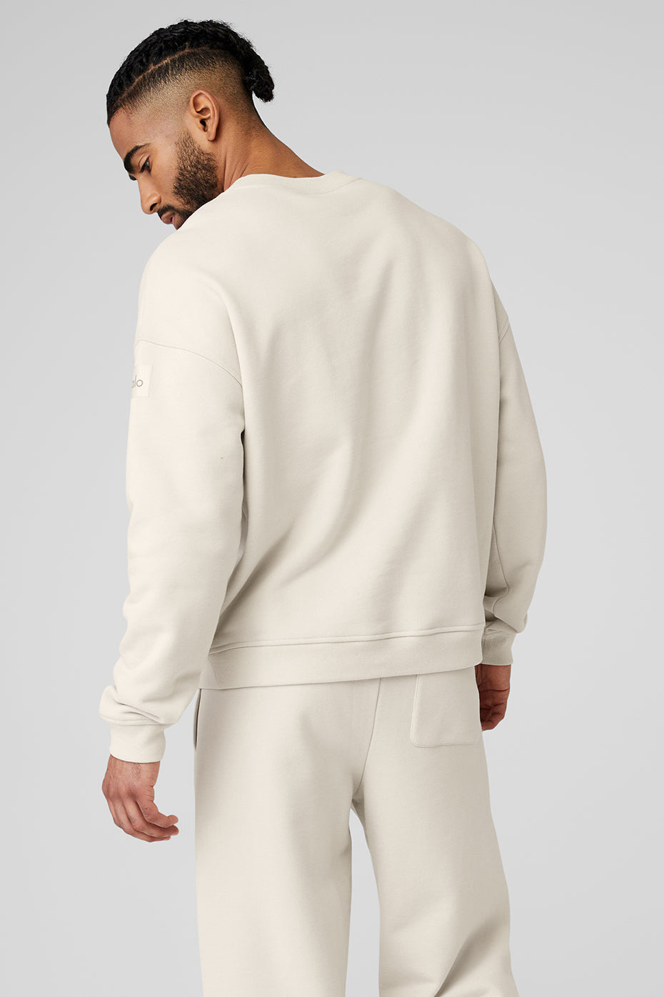 Alo Yoga Renown Heavy Weight Crew Neck Pullover - Bone