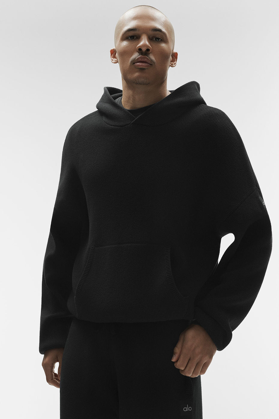Alo Yoga Scholar Hooded Sweater - Black