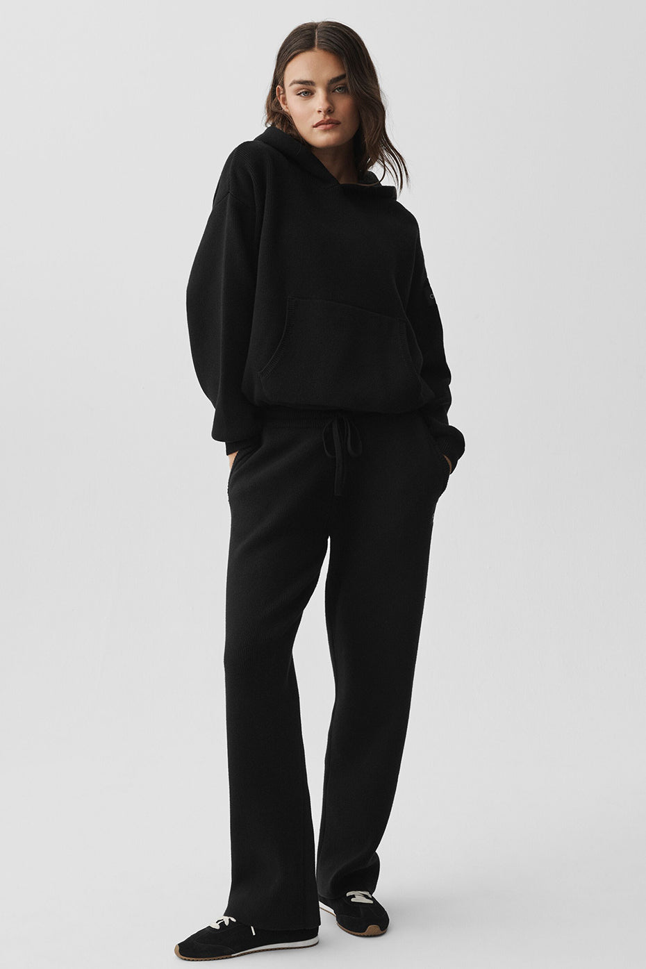 Alo Yoga Scholar Hooded Sweater - Black