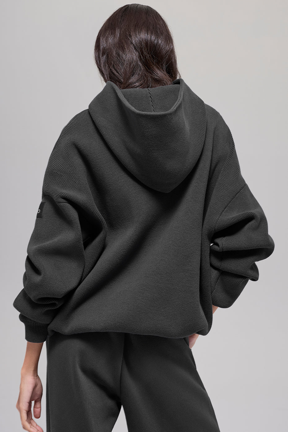 Alo Yoga Scholar Hooded Sweater - Anthracite