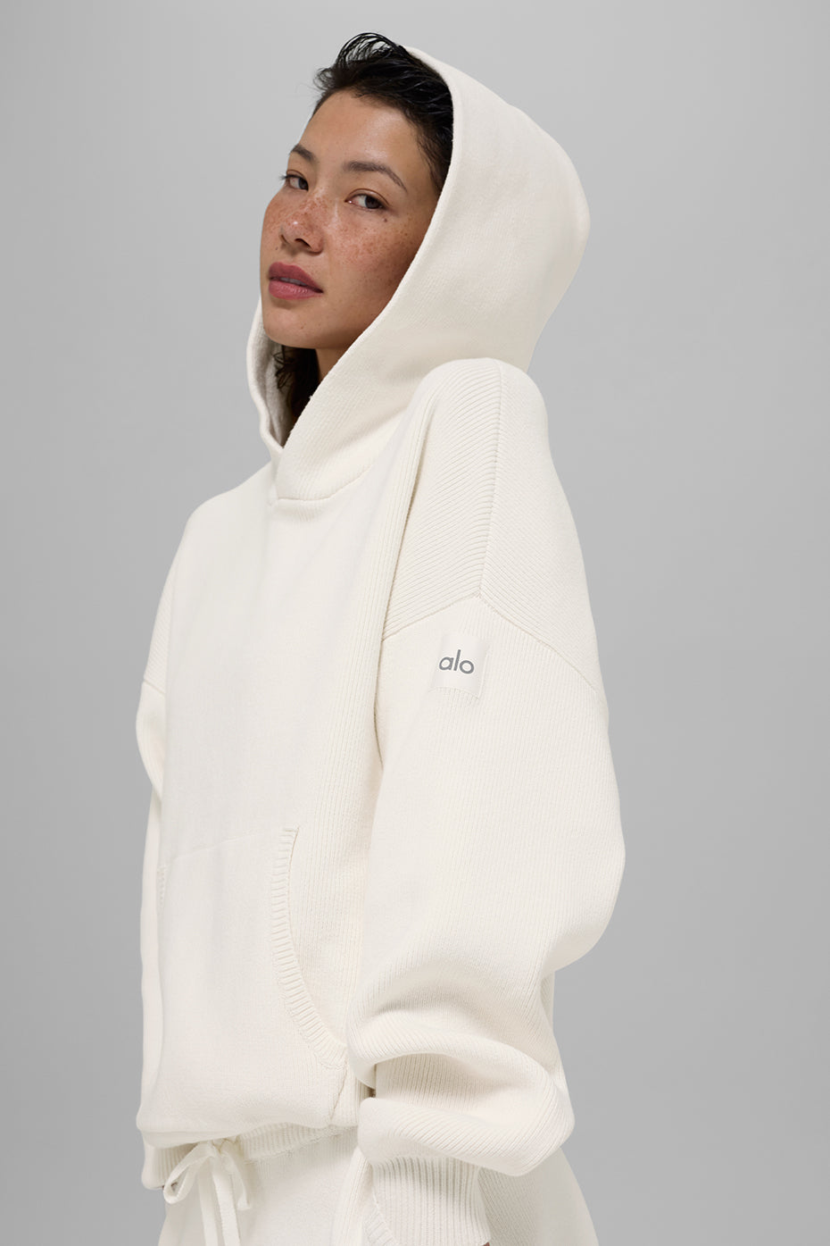 Alo Yoga Scholar Hooded Sweater - Ivory