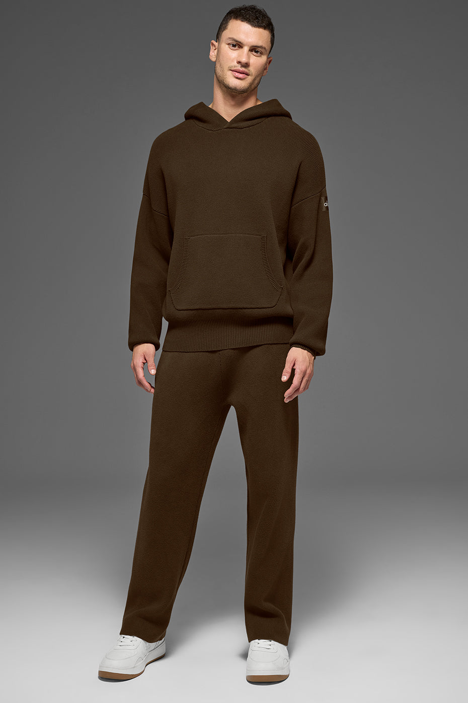 Alo Yoga Scholar Hooded Sweater - Espresso