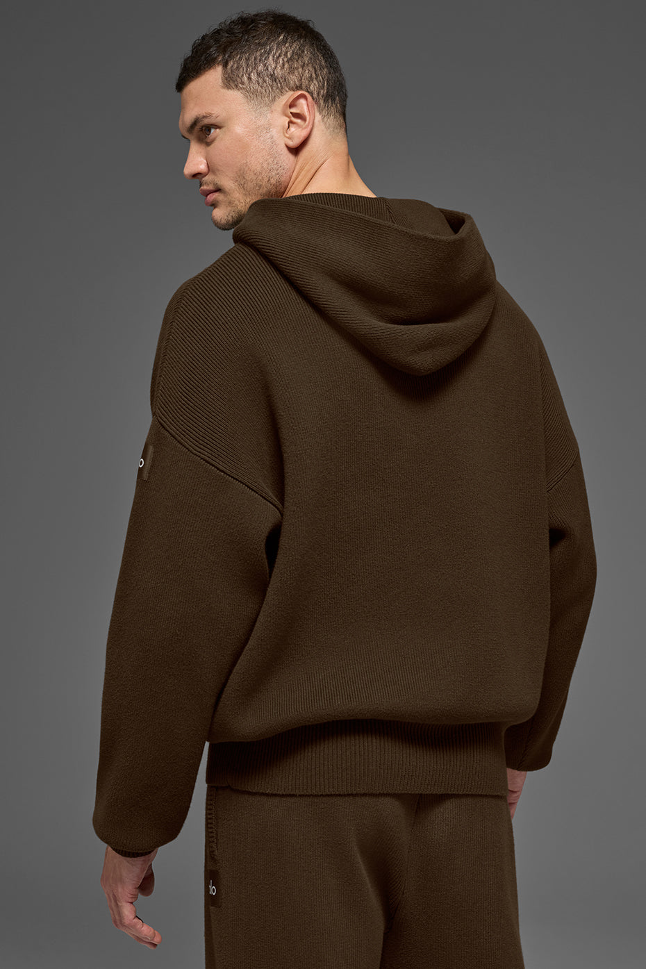 Alo Yoga Scholar Hooded Sweater - Espresso