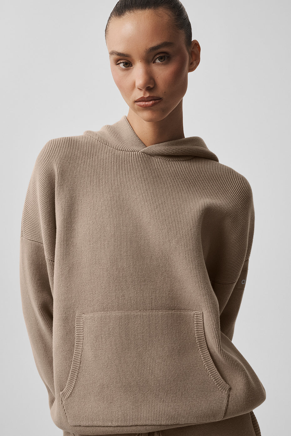 Alo Yoga Scholar Hooded Sweater - Gravel