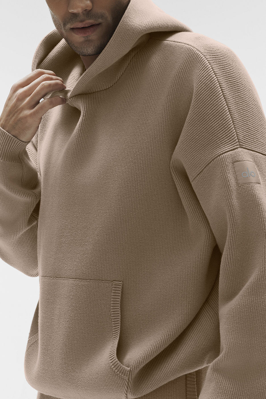 Alo Yoga Scholar Hooded Sweater - Gravel