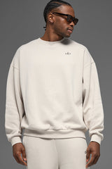Alo Yoga Accolade Crew Neck Pullover - Bone