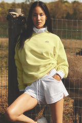 Alo Yoga Accolade Crew Neck Pullover - Sunshine