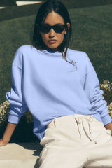 Alo Yoga Accolade Crew Neck Pullover - Light Provence Blue