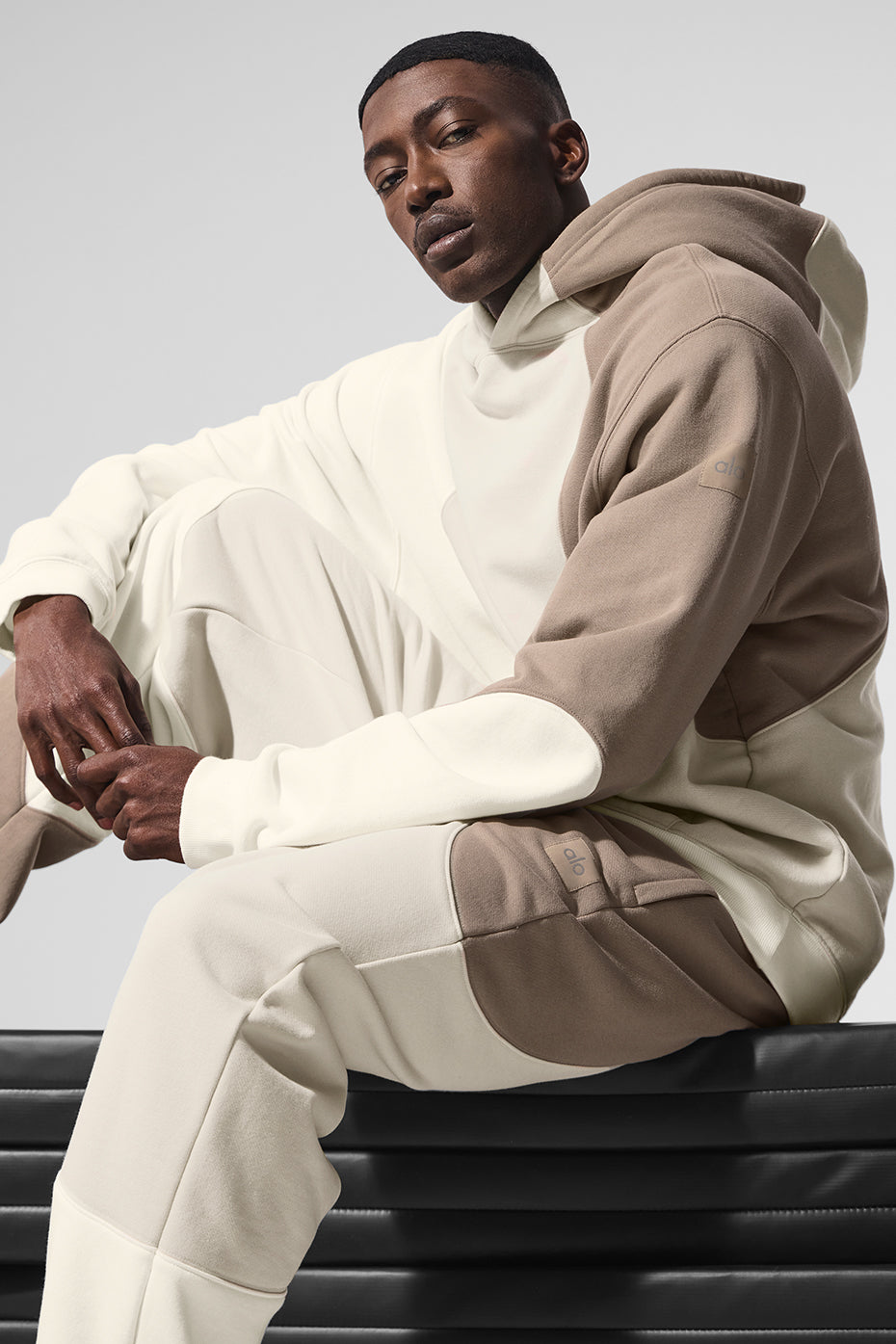 Alo Yoga Make Waves Hoodie - Ivory/Bone/Gravel