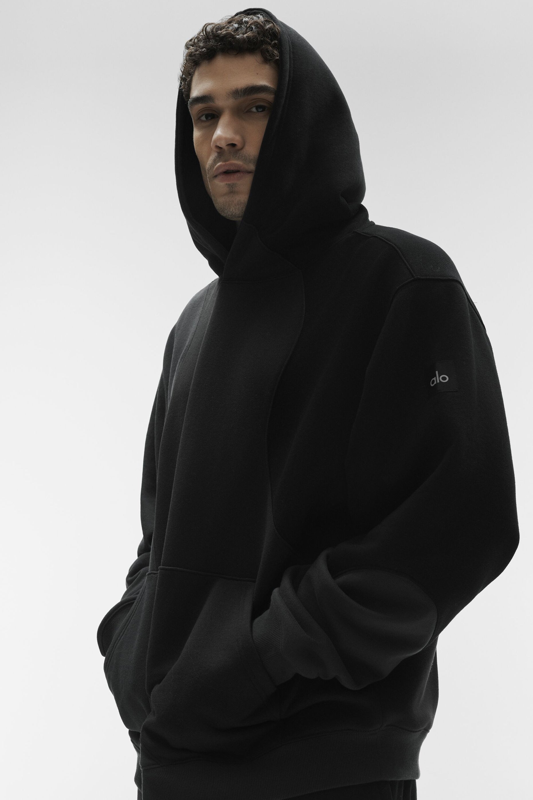 Alo Yoga Make Waves Hoodie - Vintage Black Tonal