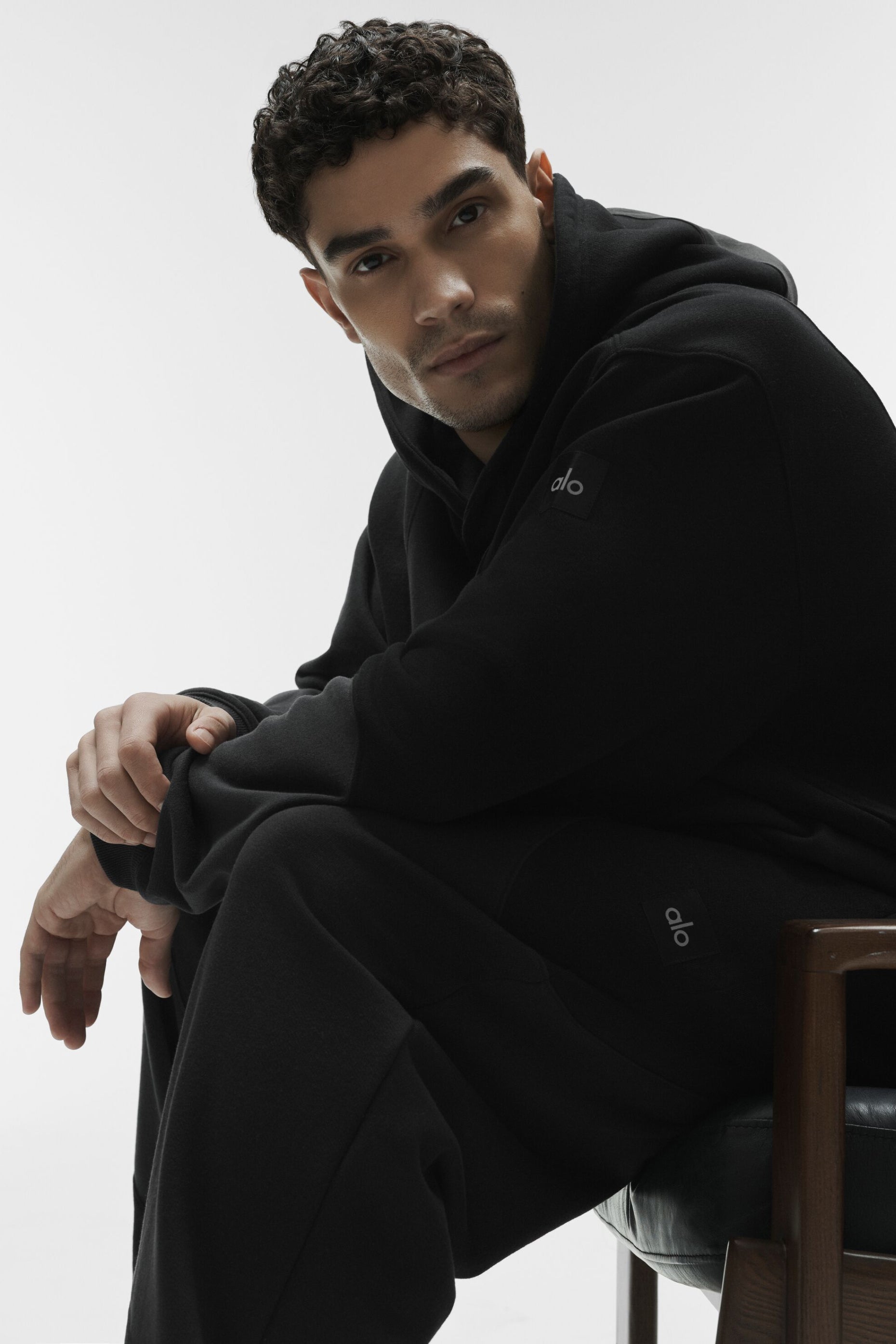 Alo Yoga Make Waves Hoodie - Vintage Black Tonal