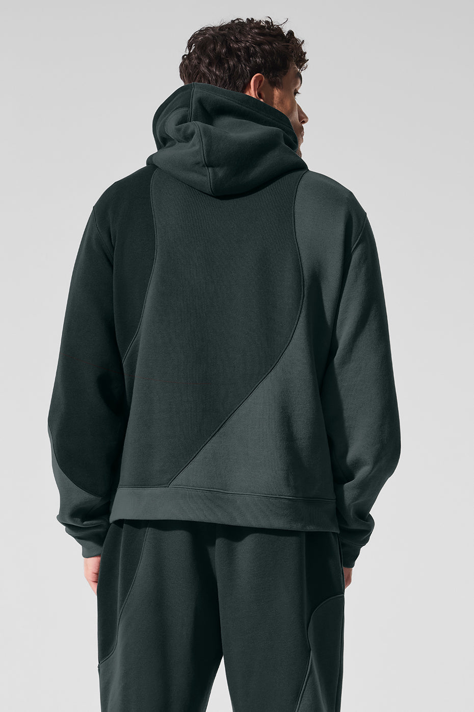 Alo Yoga Make Waves Hoodie - Charcoal Green Tonal