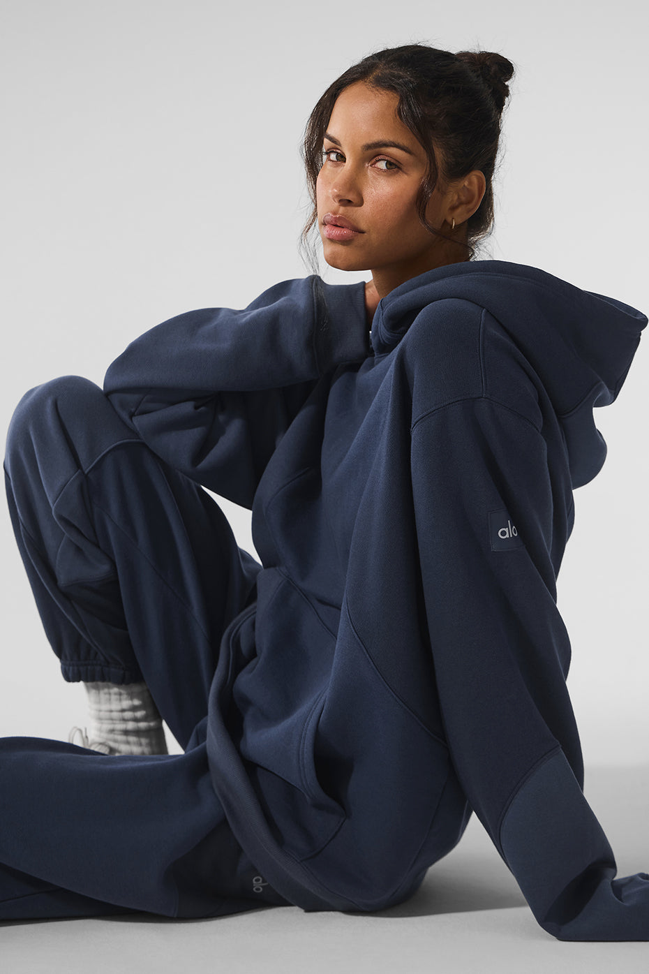 Alo Yoga Make Waves Hoodie - Navy Tonal