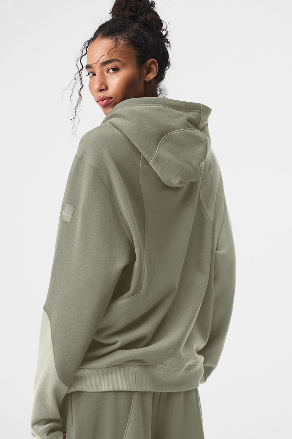 Alo Yoga Make Waves Hoodie - Limestone Tonal