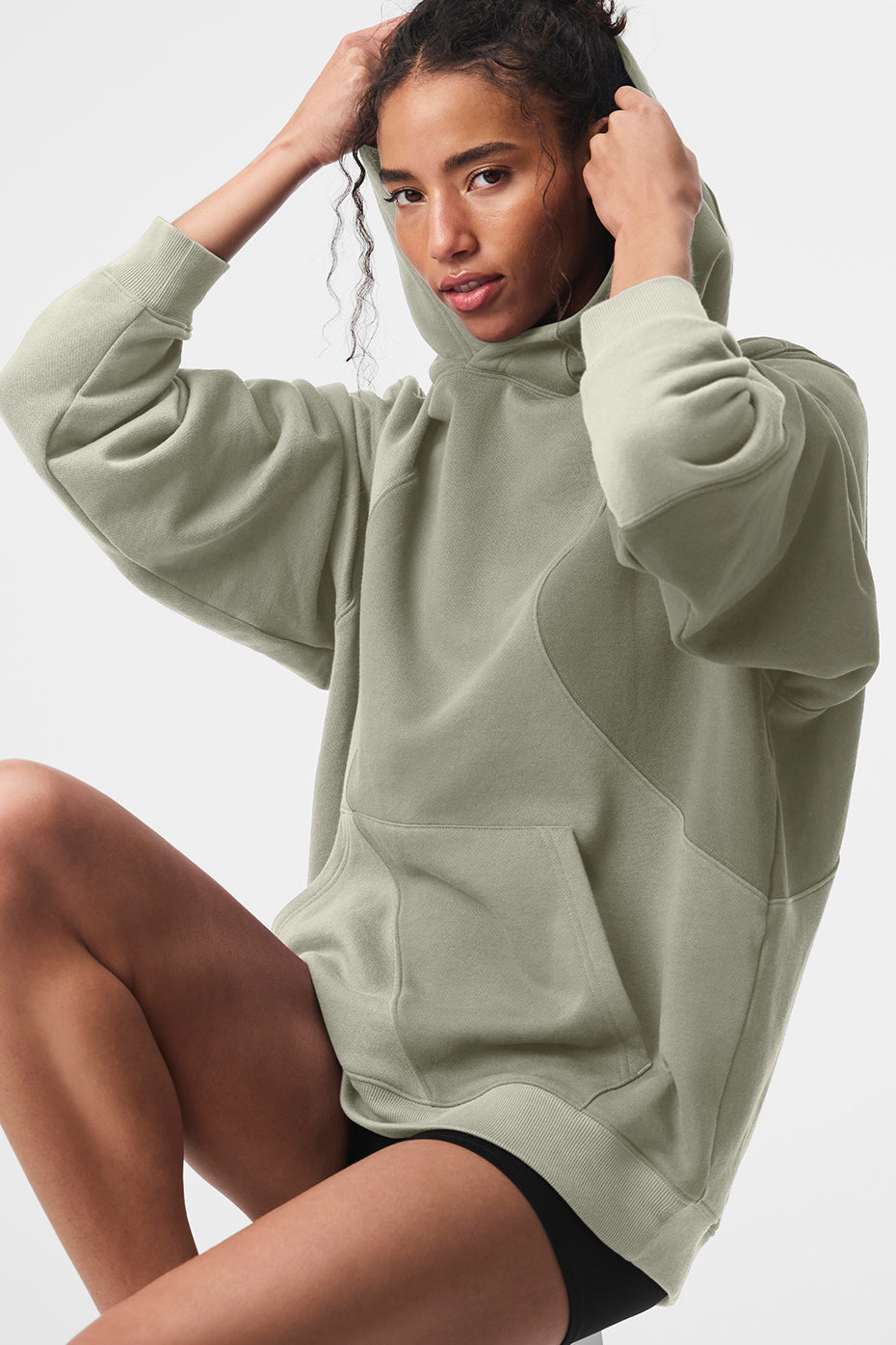 Alo Yoga Make Waves Hoodie - Limestone Tonal