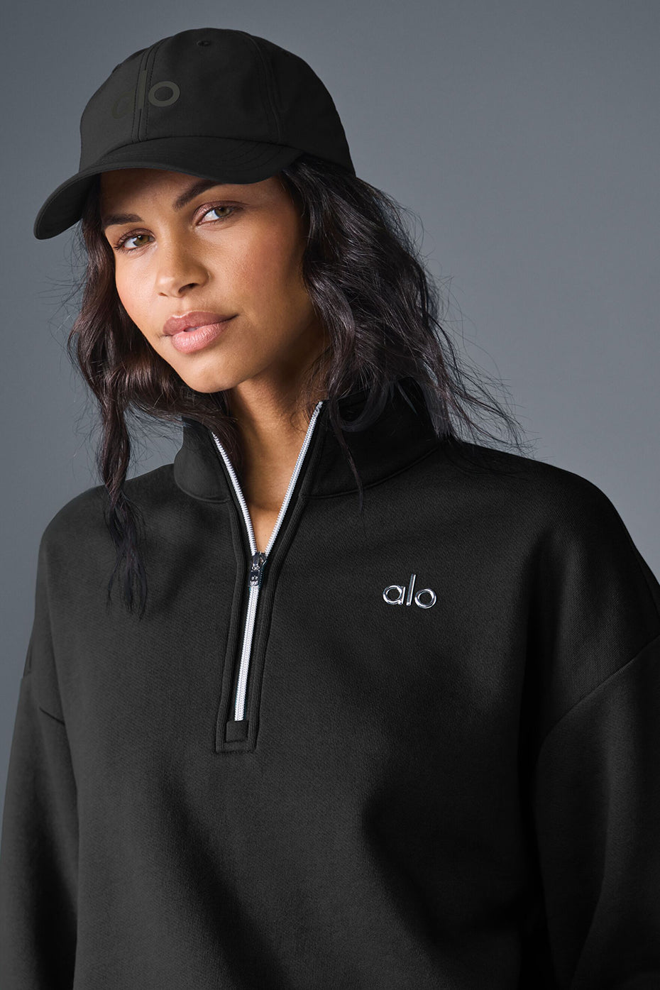 Alo Yoga Accolade 1/4 Zip Pullover - Black