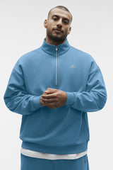 Alo Yoga Accolade 1/4 Zip Pullover - California Blue