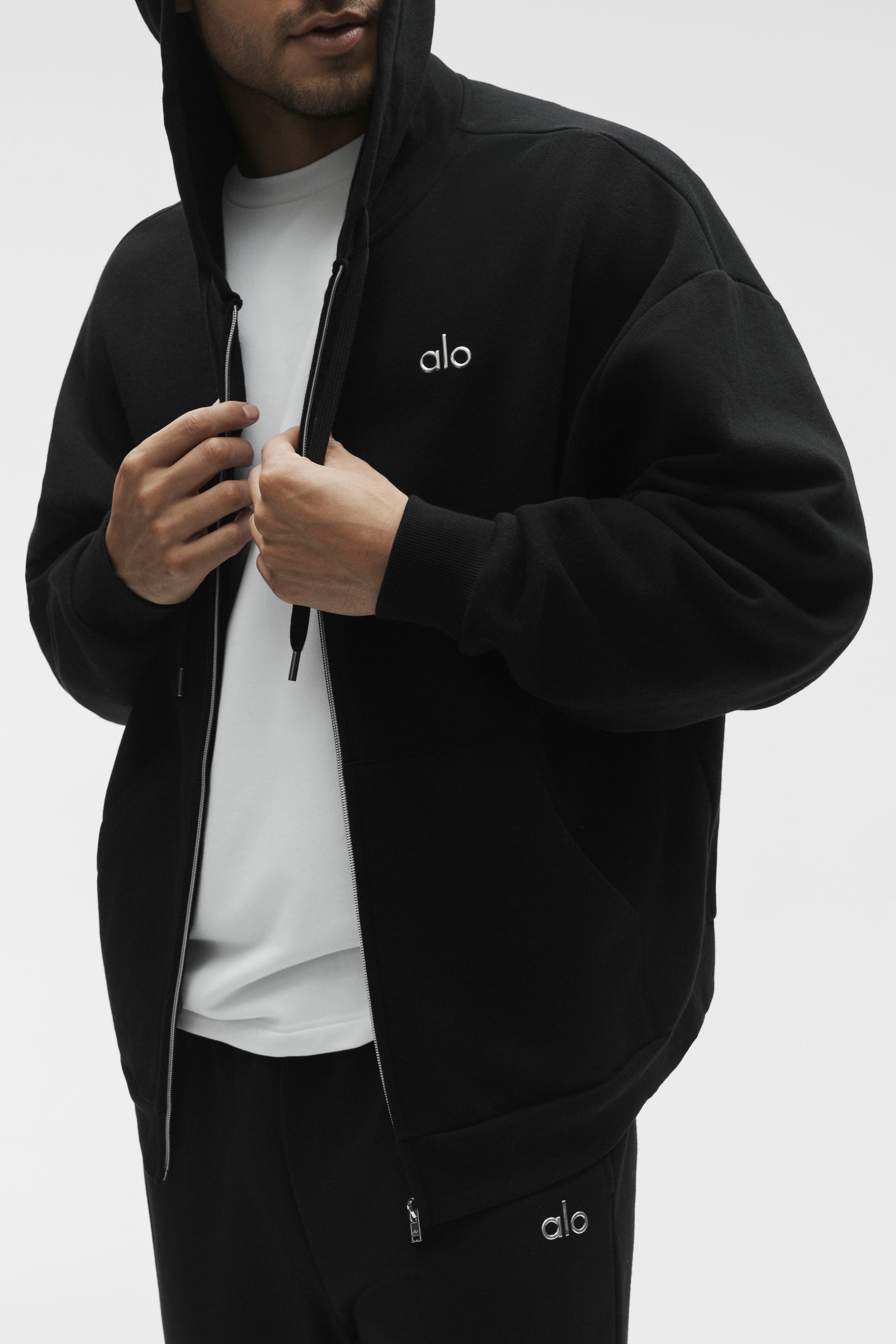 Alo Yoga Accolade Full Zip Hoodie - Black